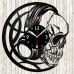 Skull Headphones Vinyl Clock Handmade Skull Headphones Vinyl Clock Handmade