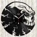 Skull Vinyl Record Clock 