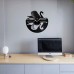 Swan Vinyl Clock 