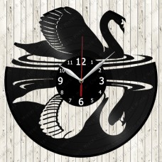 Swan Vinyl Clock 