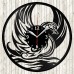Swan Vinyl Record Clock 