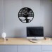 Table Tennis Vinyl Clock 