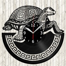 Tortoise Vinyl  Clock 
