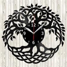 Tree Vinyl Record Clock 