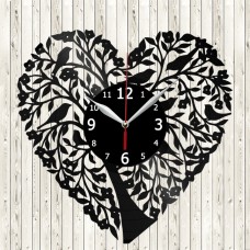 Vinyl Record Clock Tree