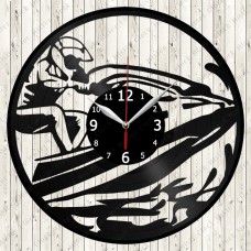 Water Scooter Vinyl Record Clock Water Scooter Vinyl Record Clock