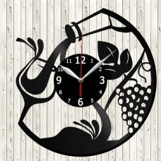 Vinyl Record Clock Wine Vinyl Record Clock Wine