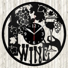 Wine Vinyl Clock Wine Vinyl Clock