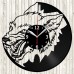 Wolf Vinyl Record Clock 