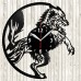 Vinyl Record Clock Wolf