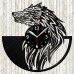 Vinyl Record Clock Wolf Vinyl Record Clock Wolf