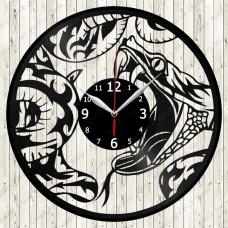 Snake Vinyl Record Clock 