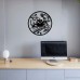 Snowboard Vinyl Record Clock 